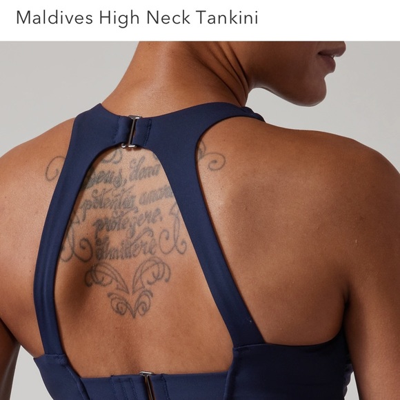 NWT Athleta Maldives high neck tankini top swim top #405829 - Picture 5 of 9